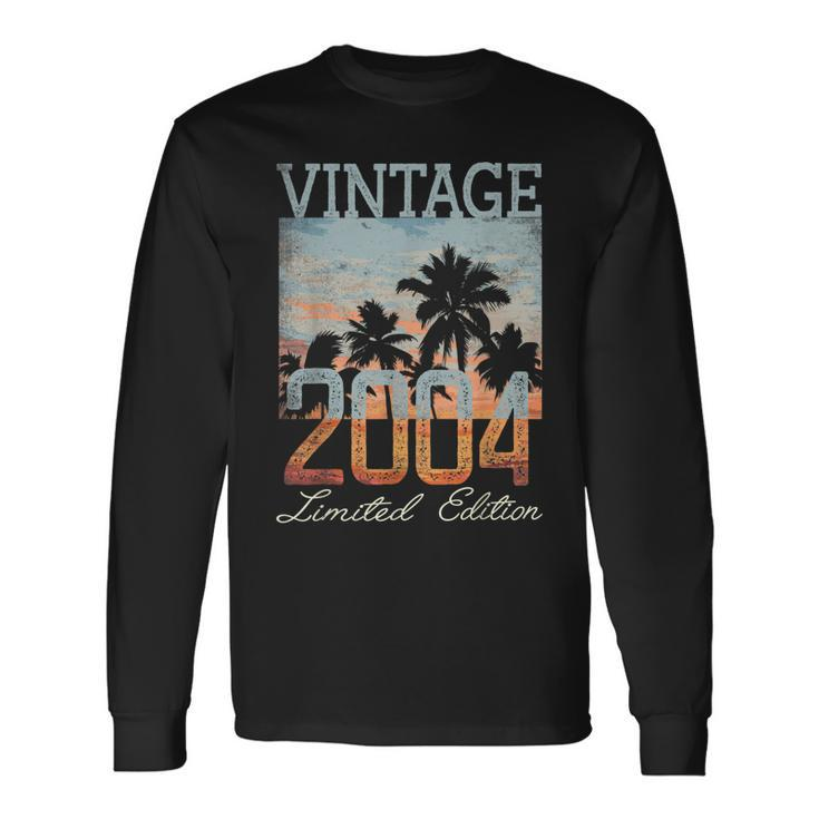 Vintage 2004 Limited Edition 19Th Birthday 19 Year Old Long Sleeve T-Shirt