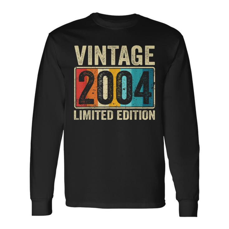 Vintage 2004 Limited Edition 19Th Birthday 19 Years Old Long Sleeve T-Shirt