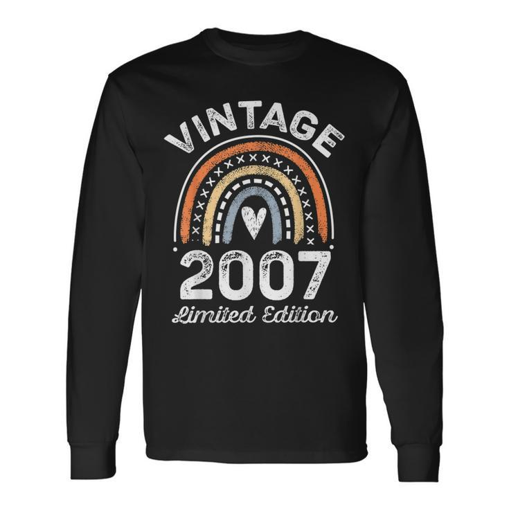 Vintage 2007 Limited Edition 16 Year Old 16Th Birthday Long Sleeve T-Shirt