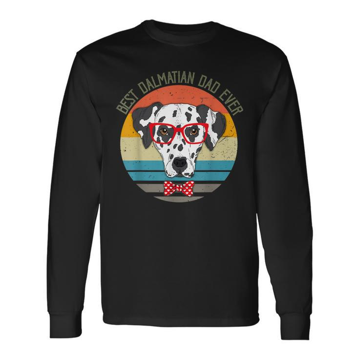 Vintage Best Dalmatian Dad Ever Dog Dad Long Sleeve T-Shirt T-Shirt