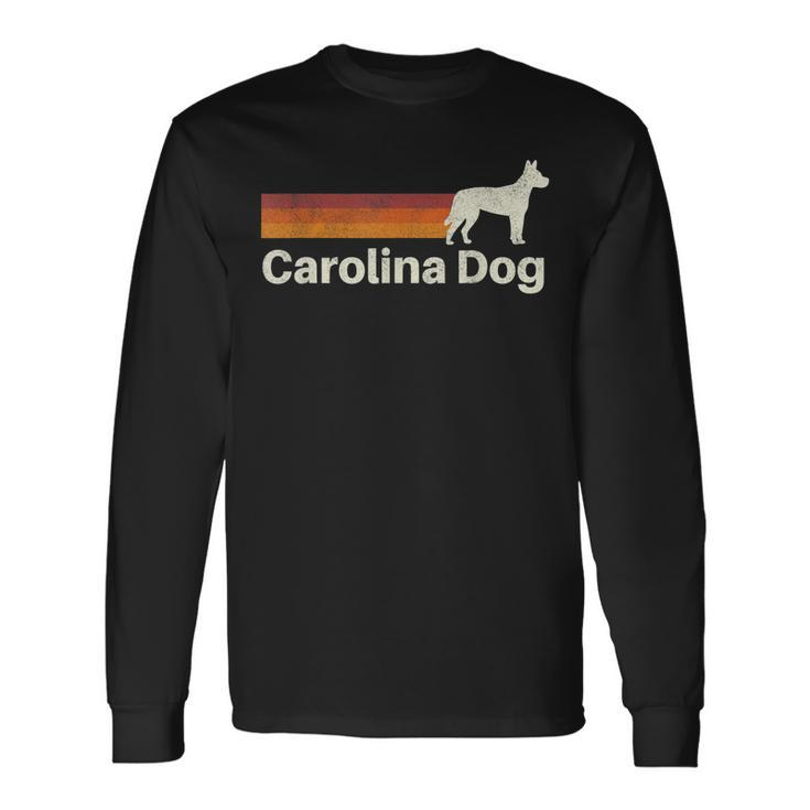 Vintage Carolina Dog Retro Mom Dad Dog Long Sleeve T-Shirt