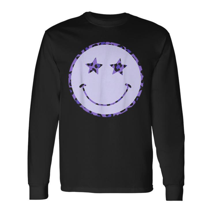 Vintage Funky Happy Face 70S Trendy Long Sleeve T-Shirt