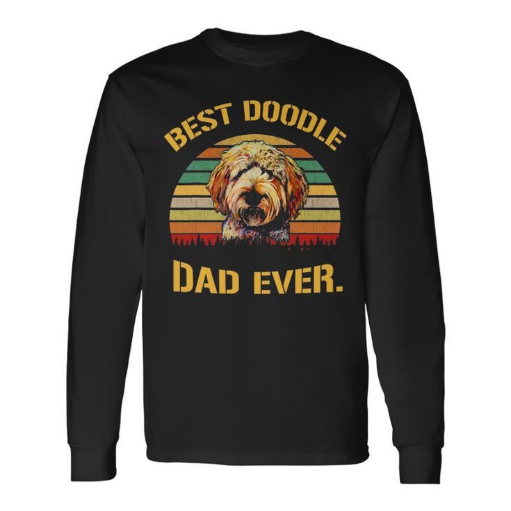 Vintage Goldendoodle Dad Best Doodle Dad Ever V2 Long Sleeve T-Shirt