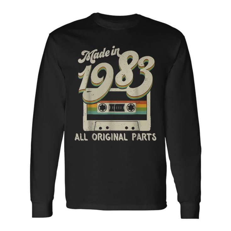 Vintage Made In 1983 Original Parts 40Th Birthday Long Sleeve T-Shirt T-Shirt