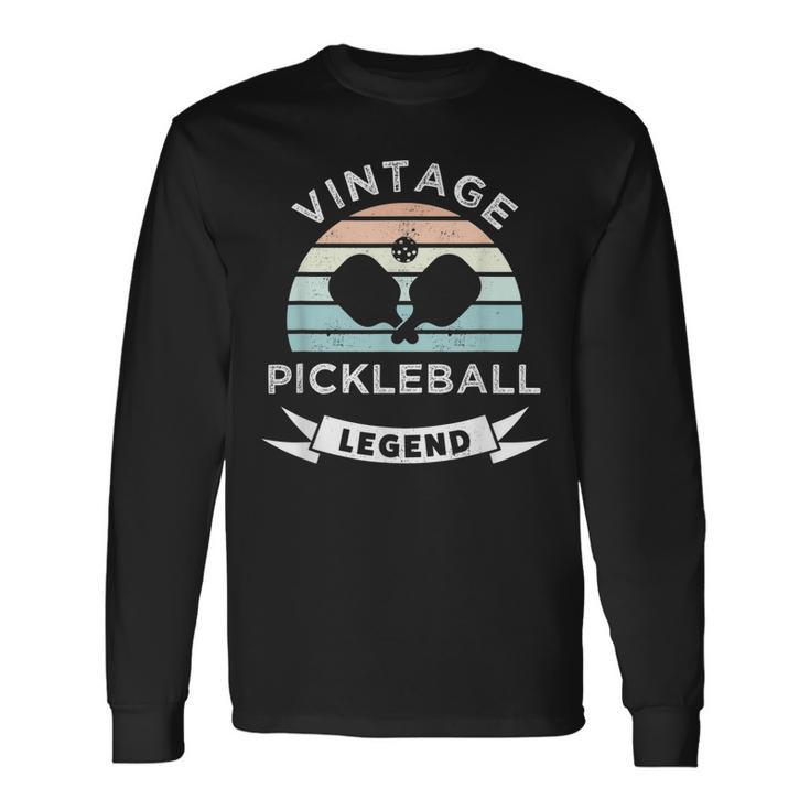 Vintage Pickleball Legend Lustiges Dink Master Geschenk Langarmshirts Geschenkideen