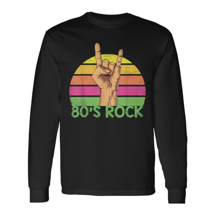 Vintage Retro 80S Rock Band Long Sleeve T-Shirt T-Shirt