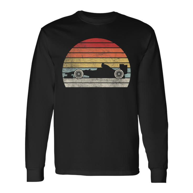 Vintage Retro Mechanic Sport Formula Race Car Long Sleeve T-Shirt T-Shirt