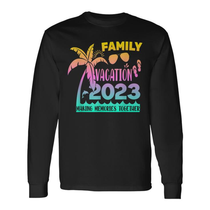 Vintage Trip Summer Vacation Beach 2023 Long Sleeve T-Shirt