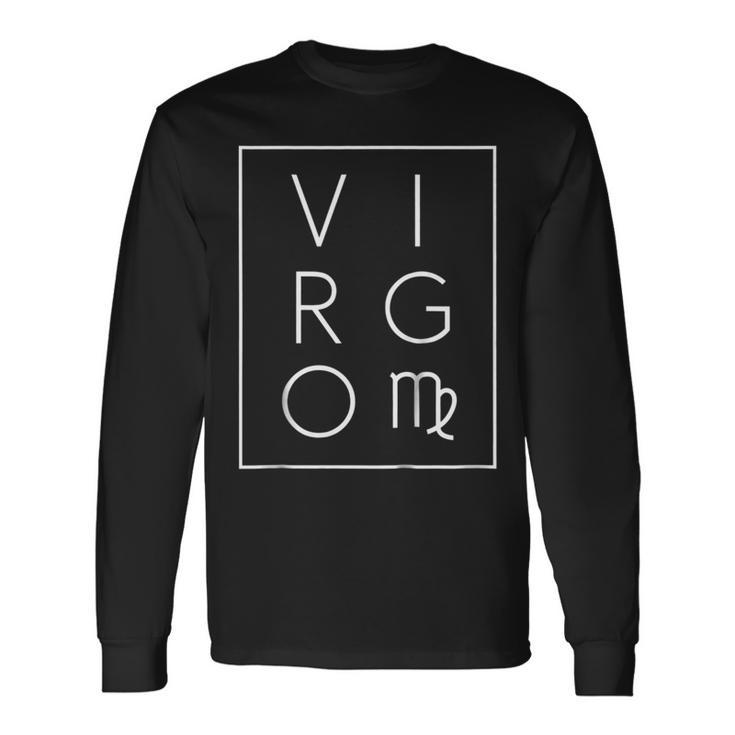 Virgo Shirt Zodiac Sign Astrology Tshirt Birthday Long Sleeve T-Shirt T-Shirt