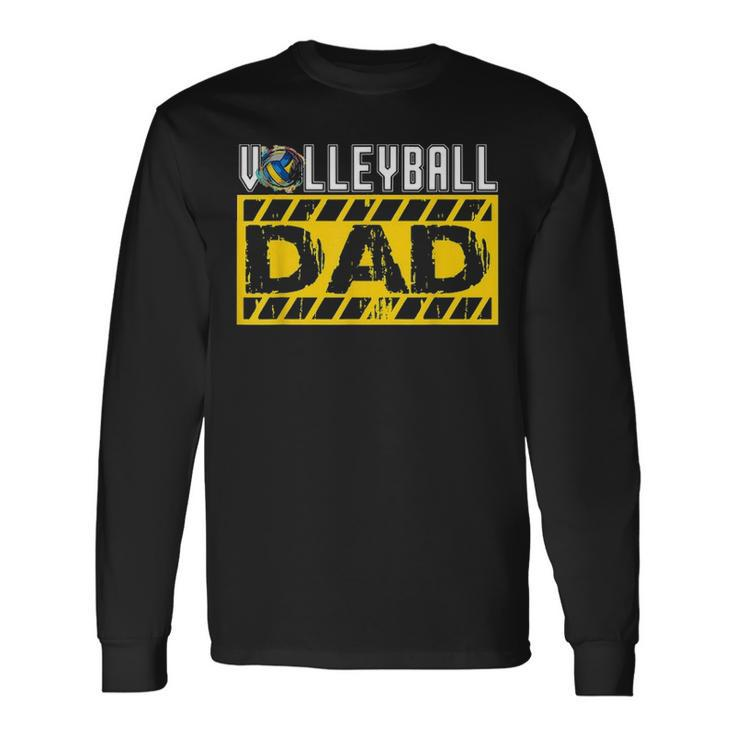 Volleyball Dad For Men Fathers Day Birthday Coach Long Sleeve T-Shirt Gifts ideas