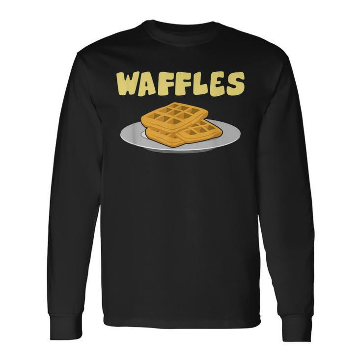 Waffles Matching For Couples And Best Friends Long Sleeve T-Shirt
