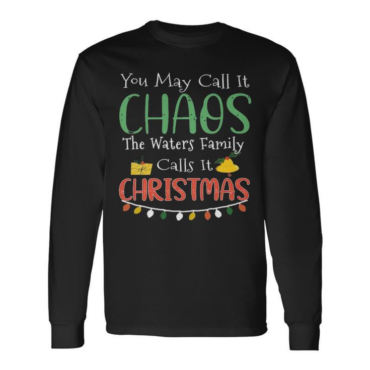 The Waters Name Christmas The Waters Long Sleeve T-Shirt