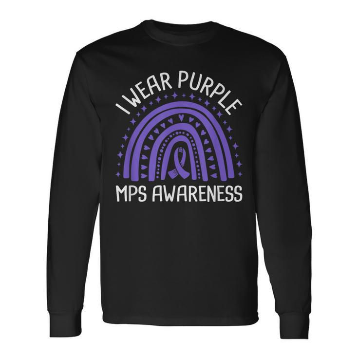 I Wear Purple Mps Awareness Long Sleeve T-Shirt T-Shirt