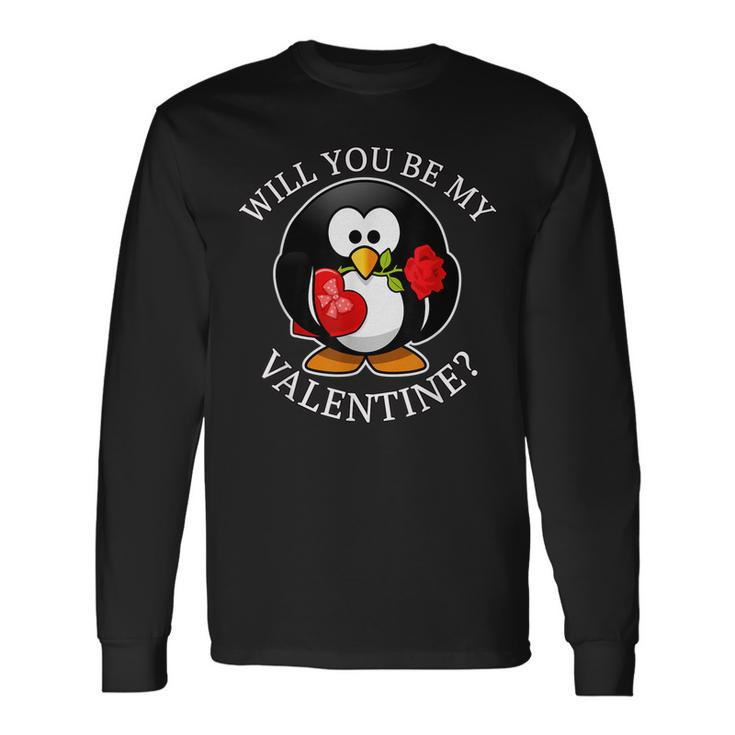 Will You Be My Valentine Valentines Day Long Sleeve T-Shirt
