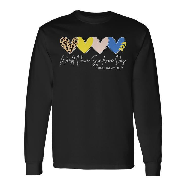 World Down Syndrome Awareness Day 321 Trisomy Support Long Sleeve T-Shirt T-Shirt