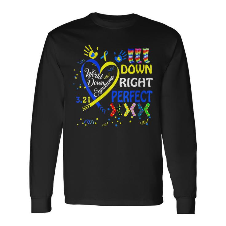 World Down Syndrome Day Awareness Socks 21 March Long Sleeve T-Shirt T-Shirt