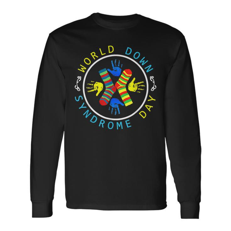 World Down Syndrome Day Awareness Socks T21 March 21 Long Sleeve T-Shirt T-Shirt