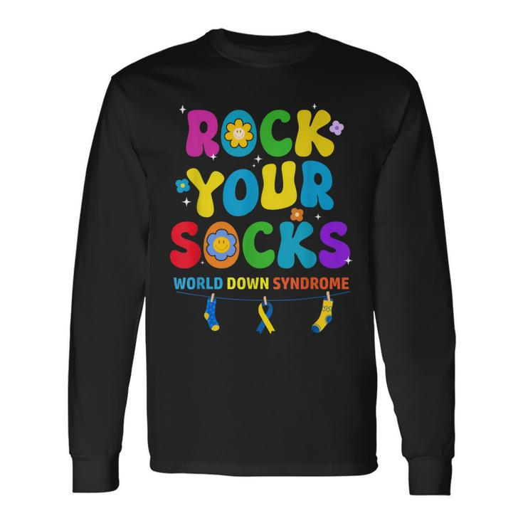World Down Syndrome Day Rock Your Socks Awareness Long Sleeve T-Shirt T-Shirt