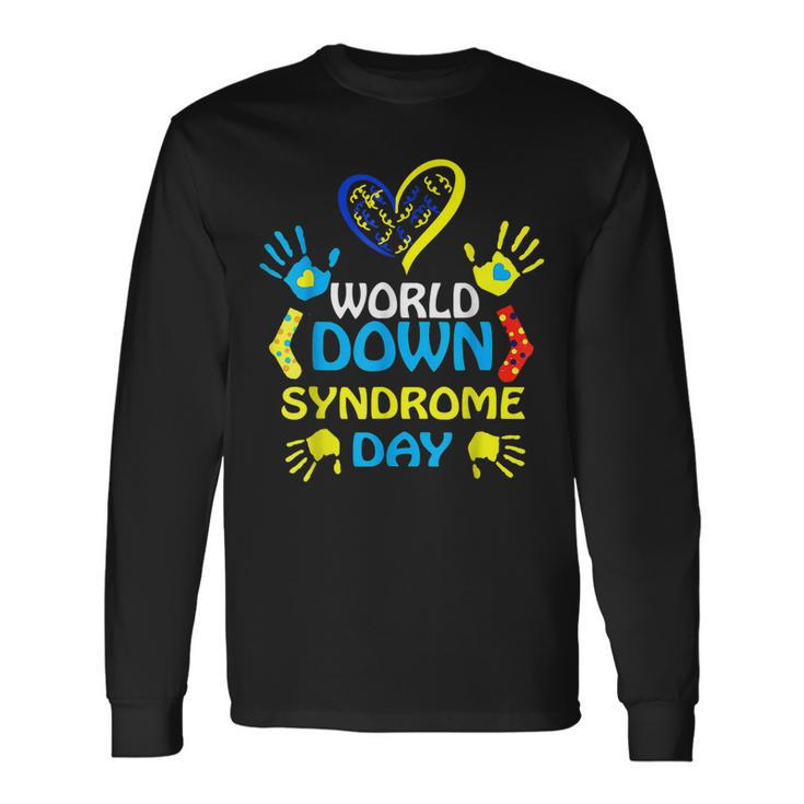 World Down Syndrome Day Support And Awareness 321 Long Sleeve T-Shirt