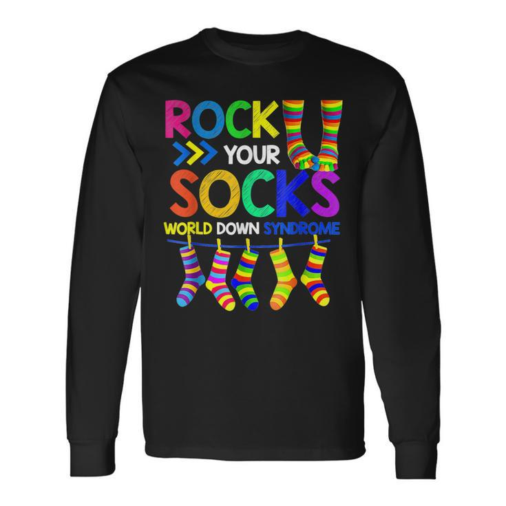 World Down Syndrome Dayrock Your Socks Awareness Long Sleeve T-Shirt T-Shirt