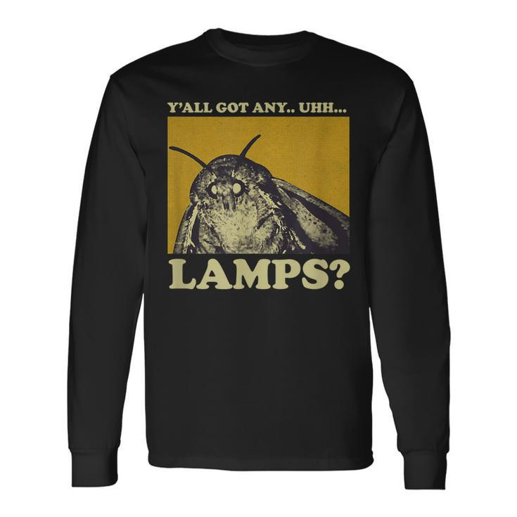 Yall Got Any Lamps Moth Insect Meme Long Sleeve T-Shirt