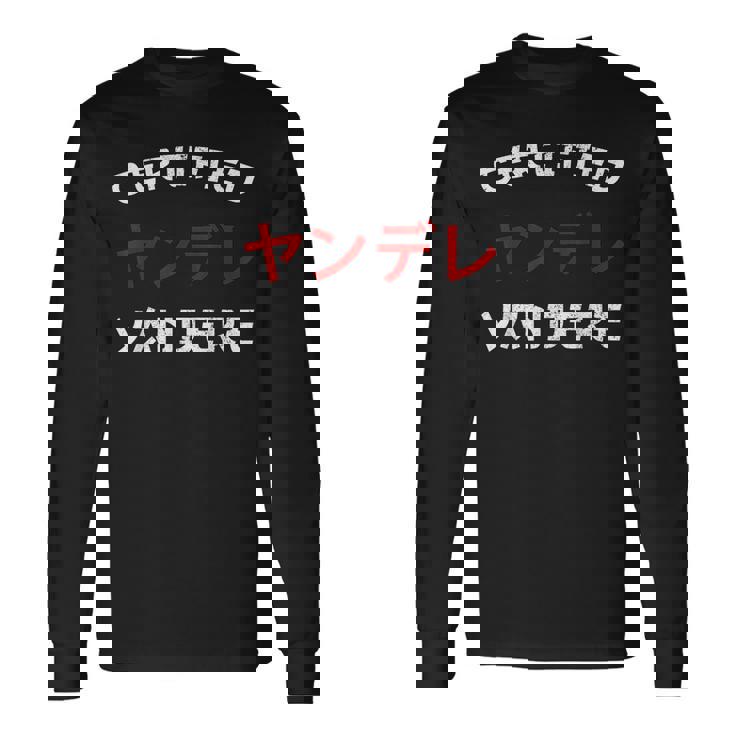 Yandere Anime I Kawaii Japanese Anime Senpai  Men Women Long Sleeve T-shirt Graphic Print Unisex