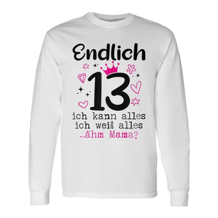 13 Geburtstag Mädchen Endlich 13 Jahre Langarmshirts Geschenkideen