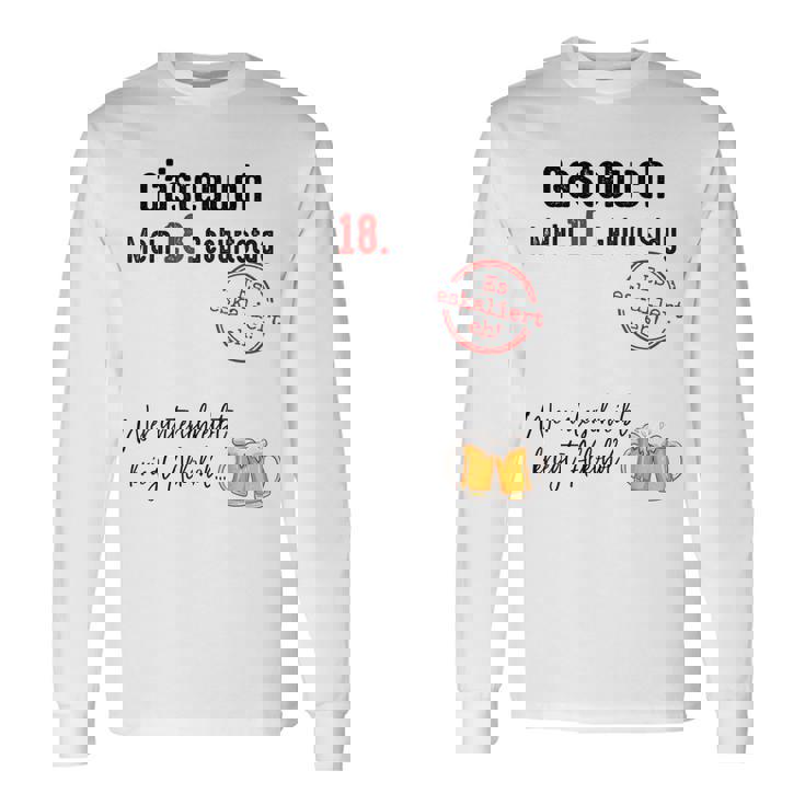 18 Geburtstag Junge Mädchen 18 Jahre 2005 Lustig Geschenk Langarmshirts Geschenkideen