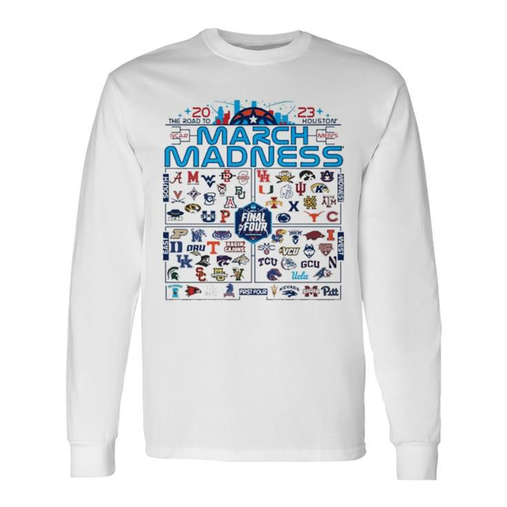 2023 Men’S Basketball March Madness Field Of 68 Group Long Sleeve T-Shirt T-Shirt