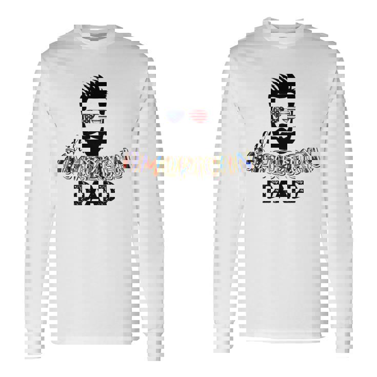 All American Dad Wear Glasses American Flag Unisex Long Sleeve