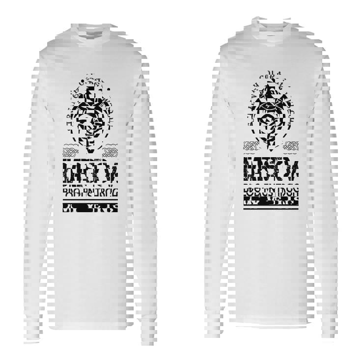 Barstow Blood Runs Through My Veins Long Sleeve T-Shirt