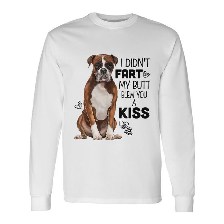 Boxer Dog Tshirt For Dog Mom Dog Dad Dog Lover Long Sleeve T-Shirt
