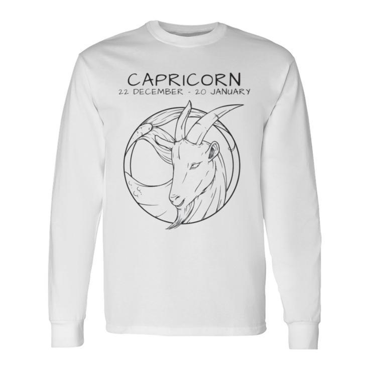 Capricorn Icon Long Sleeve T-Shirt