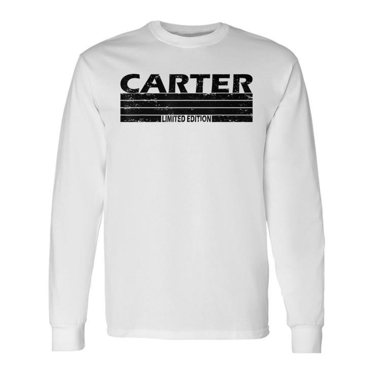 Carter Surname Limited Edition Retro Vintage Style Sunset Long Sleeve T-Shirt T-Shirt