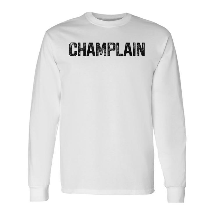 Champlain Vintage Retro College University Alumni Long Sleeve T-Shirt