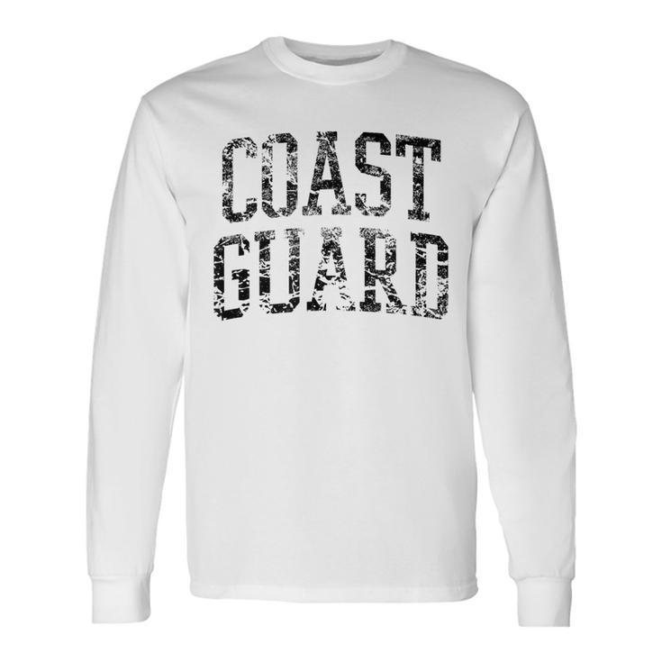 Coast Guard Athletic Arch College University Alumni Long Sleeve T-Shirt