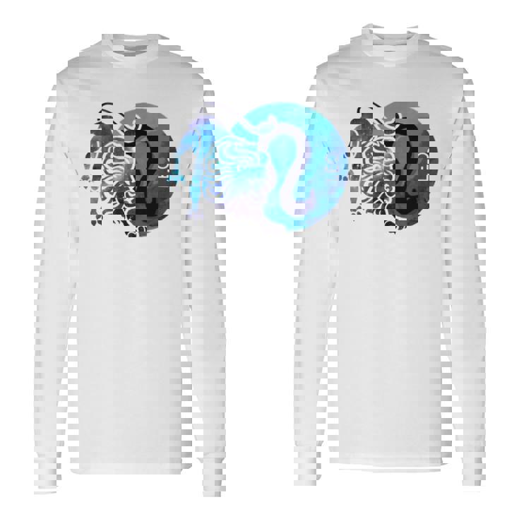 Colored Symbol Zodiac Sign Leo Long Sleeve T-Shirt | Mazezy