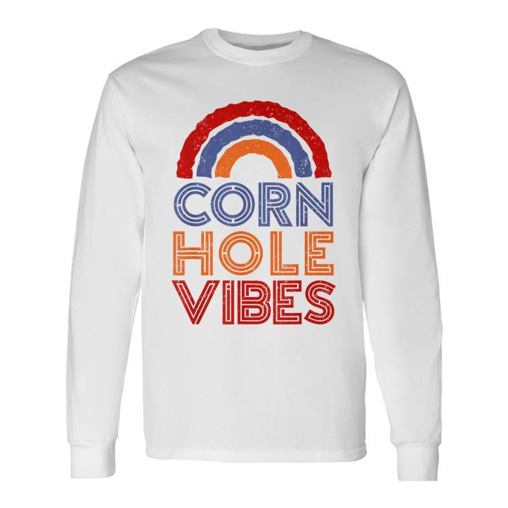 Cornhole Vibes Cornhole For Cornhole Player Long Sleeve T-Shirt Gifts ideas