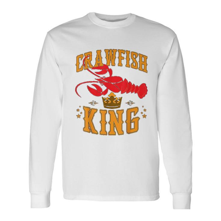 Crawfish King Crawfish Boil Party Festival Men Women Long Sleeve T-Shirt T-shirt Graphic Print