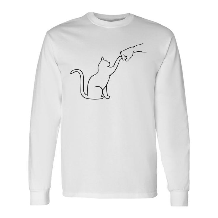 Cute Pet I Love My Cat Best Friend Fist Bump Cat Lovers Long Sleeve T-Shirt T-Shirt Gifts ideas