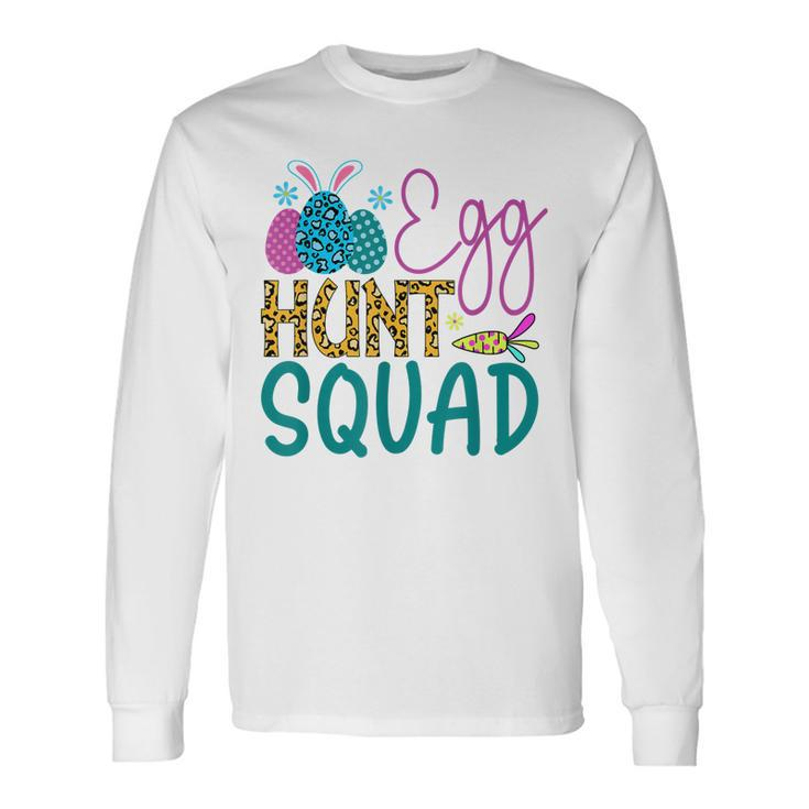 Easter Egg Hunt Squad Matching Mom Dad Long Sleeve T-Shirt T-Shirt