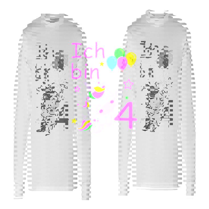 Einhorn Langarmshirts für Mädchen 4 Jahre, Zauberhaftes Einhorn-Motiv Geschenkideen