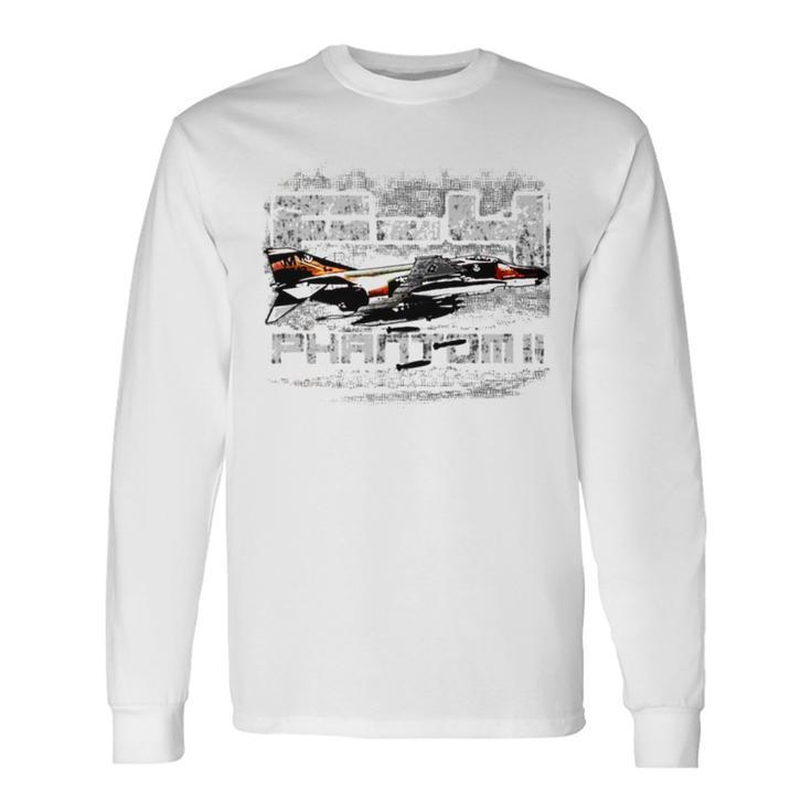 F 4 Phantom Ii Military Aircraft Long Sleeve T-Shirt