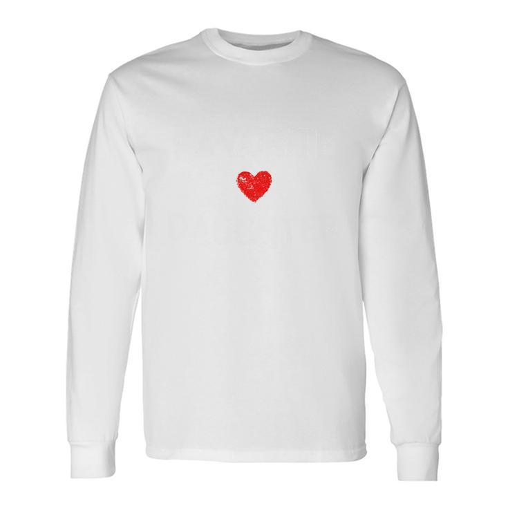 Favorite Daughter Heart Love Dad Mom Long Sleeve T-Shirt