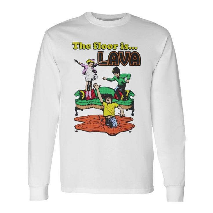 The Floor Is Lava Childrens Playing Long Sleeve T-Shirt