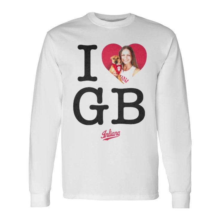 Grace Berger I Love Gb Indiana Long Sleeve T-Shirt