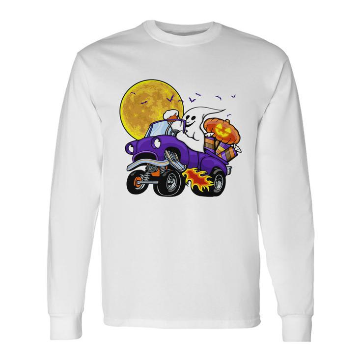 Halloween Ghost Muscle Car V2 Long Sleeve T-Shirt Gifts ideas