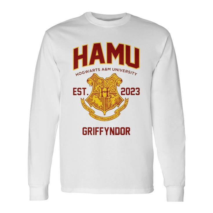 Hamu Hogwarts A&AmpM University Griffyndor Est Long Sleeve T-Shirt