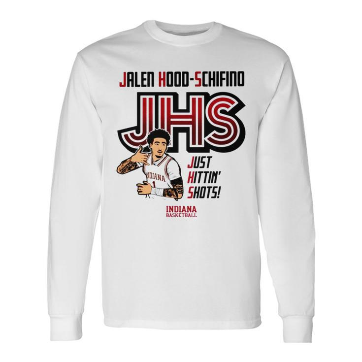 Jalen Hood Just Hittin’ Shots Indiana Basketball Long Sleeve T-Shirt T-Shirt
