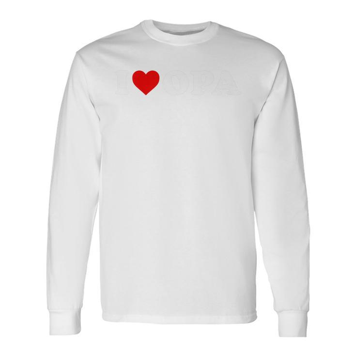 Kinder I Love Opa Für Jungen Mädchen Kleinkind Kinder Jugend Langarmshirts Geschenkideen